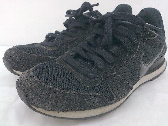 ◇ NIKE ナイキ INTERNATIONALIST 828407-003 スニーカー シューズ サイズ23cm ブラック レディース 【中古】