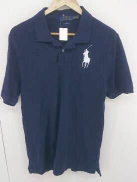 ◇ POLO RALPH LAUREN ポロ ラルフローレン キッズ 子供服 ビッグポニー 半袖 ポロシャツ サイズXL(18-20) ネイビー メンズ 【中古】