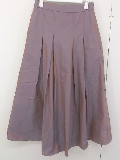 ◇ merlot メルロー ウエストゴム ロング フレア スカート サイズF ブラウン系 レディース 【中古】 ◇ merlot メルロー ウエストゴム ロング フレア スカート サイズF ブラウン系 レディース 【中古】