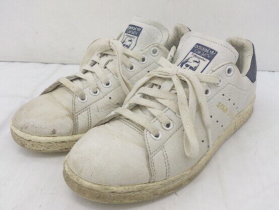 ◇ adidas アディダス CQ2870 STAN SMITH スタンスミス スニーカー シューズ サイズ23.5cm ホワイト ネイビー レディース 【中古】