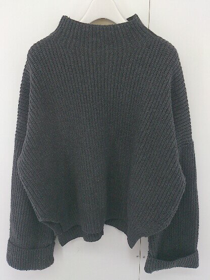 ◇ ◎ Sonny Label URBAN RESEARCH ボトルネック 長袖 ニット カーディガン サイズ F ダークグレー レデ..