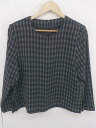 ◇ GLEAGLASS チェック 長袖 ブラウス カットソー サイズ13 グレー ブラック レディース 【中古】