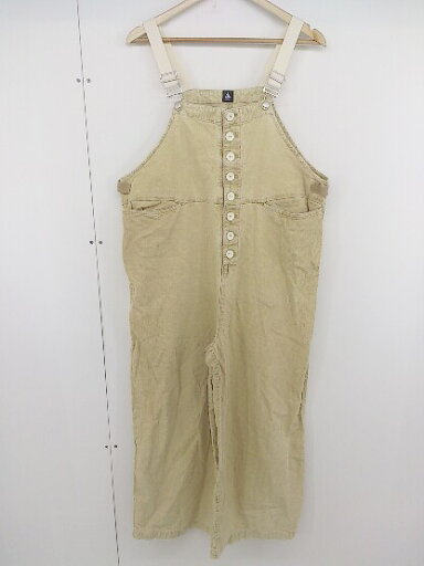 ◇ merlot メルロー コーデュロイ サロペット サイズF ベージュ系 レディース 【中古】 ◇ merlot メルロー コーデュロイ サロペット サイズF ベージュ系 レディース 【中古】