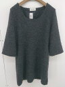◇ BEAUTY & YOUTH UNITED ARROWS 七分袖 ミニ チュニック ワンピース チャコールグレー レディース 【中古】
