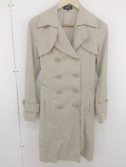 ◇ ◎ OZOC オゾック 長袖 トレンチコート サイズ38 ベージュ レディース 【中古】