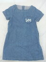 ◇ Lee リー キッズ 子供服 半袖 ミニ デニム ワンピース サイズ110 インディゴ レディース 【中古】