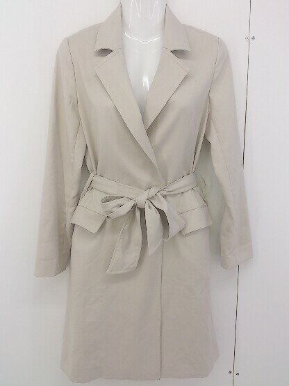 ◇ ◎ sophila ソフィラ ラップ巻き 長袖 コート サイズF ベージュ レディース 【中古】