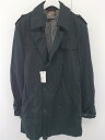 ◇ ◎ COMME CA COMMUNE コムサコミューン 長袖 トレンチ コート サイズL ブラック メンズ 【中古】