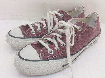 ◇ CONVERSE コンバース ALL STAR PET-CANVAS OX 1SC615 スニーカー シューズ サイズ23.5cm パープル系 レディース 【中古】