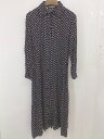 ◇ select MOCA セレクトモカ 総柄 長袖 膝下丈 シャツ ワンピース サイズ F ブラック マルチ レディース 【中古】