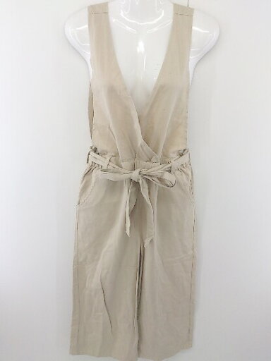 ◇ ◎ north object de petit... ノースオブジェクト プチ ノースリーブ サロペット サイズM ベージュ レディース 【中古】 ◇ ◎ north object de petit... ノースオブジェクト プチ ノースリーブ サロペット サイズM ベージュ レディース 【中古】