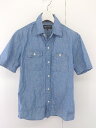 ◇ ◎ BEAMS ビームス ドット柄 半袖 シャツ サイズS ブルー ホワイト メンズ 【中古】(4)