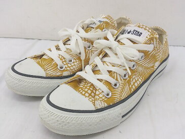 ◇ converse コンバース ALL STAR TROPICAL 32862389 スニーカー シューズ サイズ23.5 マスタード ホワイト レディース 【中古】