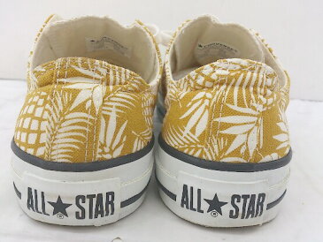 ◇ converse コンバース ALL STAR TROPICAL 32862389 スニーカー シューズ サイズ23.5 マスタード ホワイト レディース 【中古】