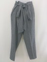 ◇ ◎ Jewel Changes UNITED ARROWS センタープレス 総柄 ストレート パンツ サイズ36 グレー ブラック レディース 【中古】