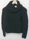 ◇ NOVESPAZIO ノーベスパジオ オフタートルネック 長袖 ニット セーター サイズ38 ブラック レディース 【中古】