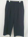◇ green label relaxing グリーンレーベル UNITED ARROWS センタープレス ガウチョ パンツ サイズ38 ネイビー レディース ...