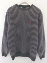 ◇ ZIP FIVE ジップファイブ × KANGOL カンゴール ストライプ 裏起毛 長袖 トレーナー サイズM ブラウン メンズ 【中古】