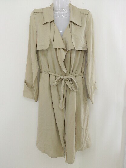 ◇ ◎ JENEVIEVE ジュヌヴィエーヴ 長袖 スプリング コート サイズ1 ベージュ レディース 【中古】