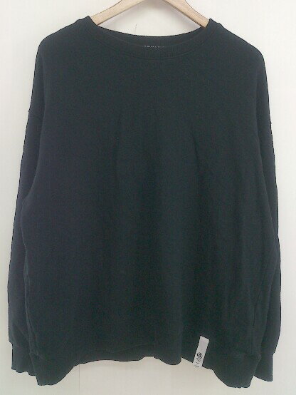 ◇ CASPER JOHN AIVER キャスパージョン アイバー バックプリント 長袖 スウェット トレーナー サイズL ブラック メンズ 【中古】