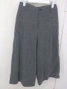 ◇ HUMAN WOMAN ヒューマンウーマン ウール クロップド パンツ サイズ SS ダークグレー レディース 【中古】