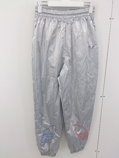◇ adidas Originals アディダス トレフォイル ウィンドブレーカー パンツ サイズ M シルバー マルチ レディース 【中古】