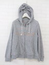 ◇ HILFIGER DENIM ヒルフィガーデニム ロゴ 長袖 ジップアップ パーカー サイズS グレー メンズ 【中古】