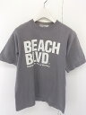 ◇ masacova! Palm Graphics BEAMS ビームス プリント 半袖 Tシャツ カットソー サイズ1 グレー メンズ 【中古】