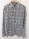 ◇ RIVER ISLAND リバーアイランド チェック 長袖 シャツ サイズXL グレー系 メンズ 【中古】
