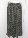 ◇ ◎ PAGEBOY ペイズリー柄 ウエストゴム ロング フレア スカート サイズF ブラック ブルー マルチ レディース 【中古】