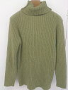 ◇ select MOCA セレクト モカ リブニット タートルネック 長袖 セーター サイズF グリーン系 レディース 【中古】