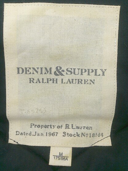 ◇ DENIM＆SUPPLY RALPH LAUREN ダウン ベスト サイズM 175/96A ブラック メンズ 【中古】
