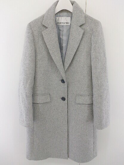 ◇ NATURAL BEAUTY BASIC ナチュラル ビューティー ベーシック ウール混 長袖 コート サイズM グレー レディース 【中古】