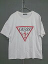 ◇ GUESS ゲス ロゴ 半袖 Tシャツ カットソー サイズF ホワイト マルチ メンズ 【中古】