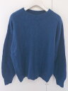 ◇ ◎ laboratory work ラボラトリーワーク タグ付き ウール ニット 長袖 セーター サイズ M ネイビー レディース 【中古】(4)
