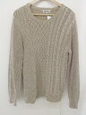 ◇ VOGUISH ヴォーギッシュ コットン ケーブルニット 長袖 セーター サイズ M ベージュ メンズ 【中古】