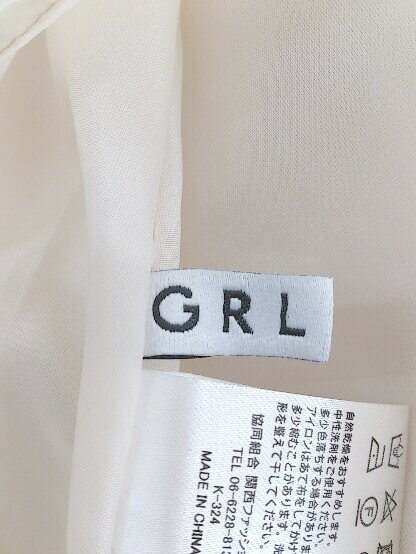 ◇ ◎ GRL グレイル タグ付き ティアード 長袖 膝下丈 ワンピース サイズ M ライトベージュ レディース 【中古】