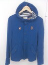 ◇ ESSENTIAL GARMENT MEN'S BIGI ジップアップ フード ジャケット サイズM ブルー メンズ 【中古】
