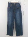 ◇ AZUL BY MOUSSY ウォッシュ加工 ダメージ加工 デニム ジーンズ パンツ サイズ25 インディゴ レディース 【中古】