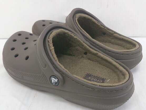 ◇ CROCS クロックス インボア サンダル サイズW9 ブラウン メンズ 【中古】