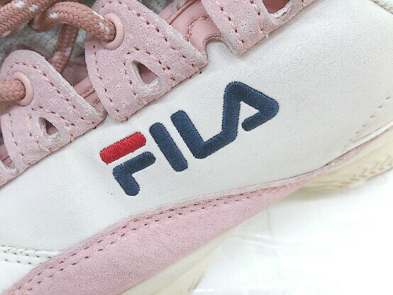 ◇ FILA フィラ FS1HTB824X-WPK スニーカー シューズ サイズ24cm ピンク ホワイト レディース 【中古】
