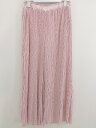 ◇ JEANASIS ジーナシス プリーツ ワイド パンツ サイズF ピンク レディース 【中古】