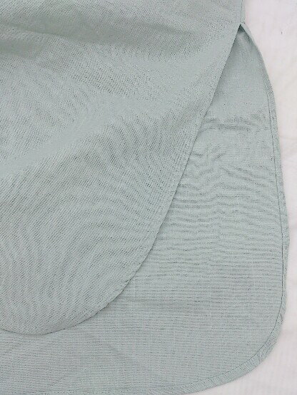 ◇ Samansa Mos2 blue サマンサモスモス バックリボン フレンチスリーブ ロング ワンピース サイズF ブルー系 レディース 【中古】