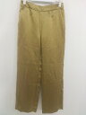 ◇ UNITED ARROWS ユナイテッドアローズ サテン調 ワイドパンツ サイズ 34 ゴールド ベージュ レディース 【中古】