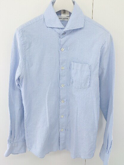 ◇ nano universe ナノ ユニバース ラウンドヘム 長袖 シャツ サイズS ライトブルー メンズ 【中古】管理番号120602001207120220623ベースW1/林付属品無所々に汚れあり右袖のボタンが欠品しています。素材画像参照色ライトブルーサイズサイズS梱包サイズ1宅急便運賃一覧表はこちらをクリック採寸サイズ着丈：約68cm　肩幅：約39.5cm　身幅：約44cm　袖丈：約59cmサイズガイドはこちらをクリックコンディションレベルDコンディション詳細はこちらをクリックコンディション詳細商品状態、状態の目安につきまして、あくまでも弊社基準による目安となっております。リユース品の特性上、大小様々なダメージが発生しており、全ての商品の全てのダメージ詳細を記載する事が難しい為、目安として記載をさせていただいております。二次流通品のご理解、ご納得を頂いた上、ご購入をお願い致します。