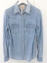 ◇ ◎ Levi's リーバイス 長袖 ウエスタンシャツ サイズXS ブルー レディース 【中古】