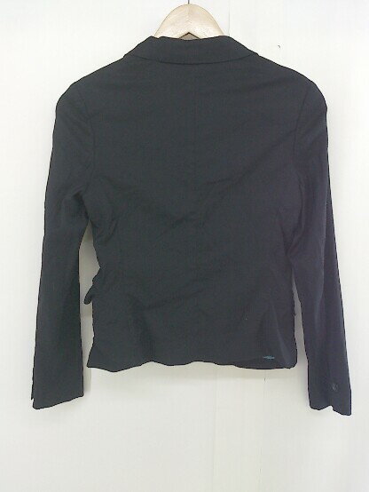 ◇ TOMORROWLAND トゥモローランド ウール混 長袖 テーラード ジャケット サイズ38 ブラック レディース 【中古】