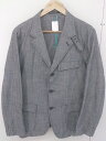 ◇ INED HOMME イネドオム シングル 長袖 ジャケット サイズ3 グレー メンズ 【中古】