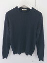 ◇ BEAMS HEART ビームス ハート 長袖 リブニット カットソー 表記なし ネイビー レディース 【中古】