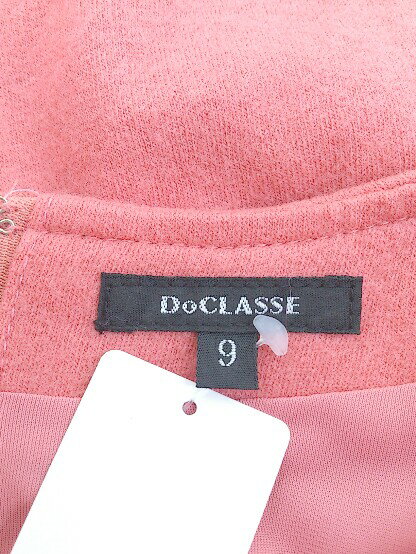 ◇ DoCLASSE ドゥクラッセ 長袖 ミニ ワンピース サイズ9 コーラルピンク レディース 【中古】